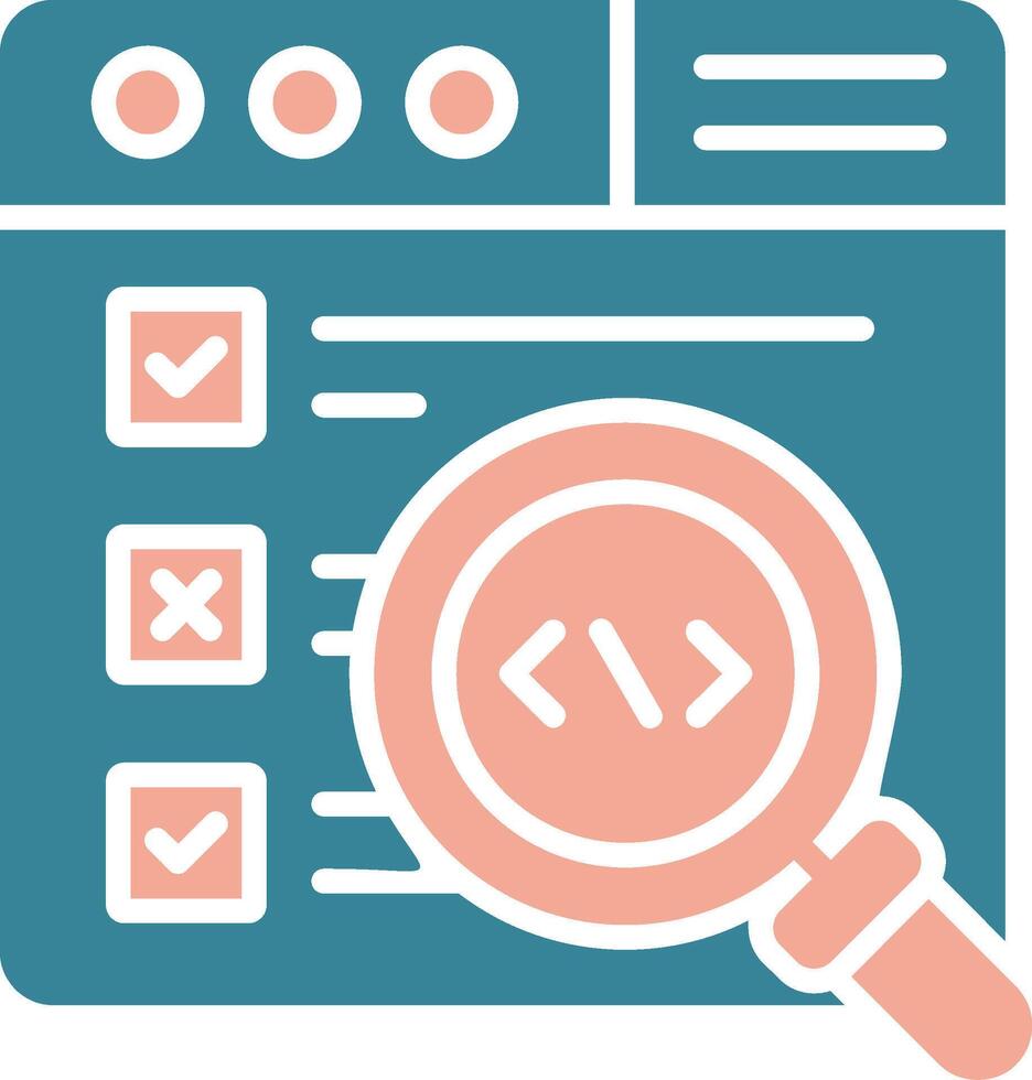 Code Review Interactive Line Art vector