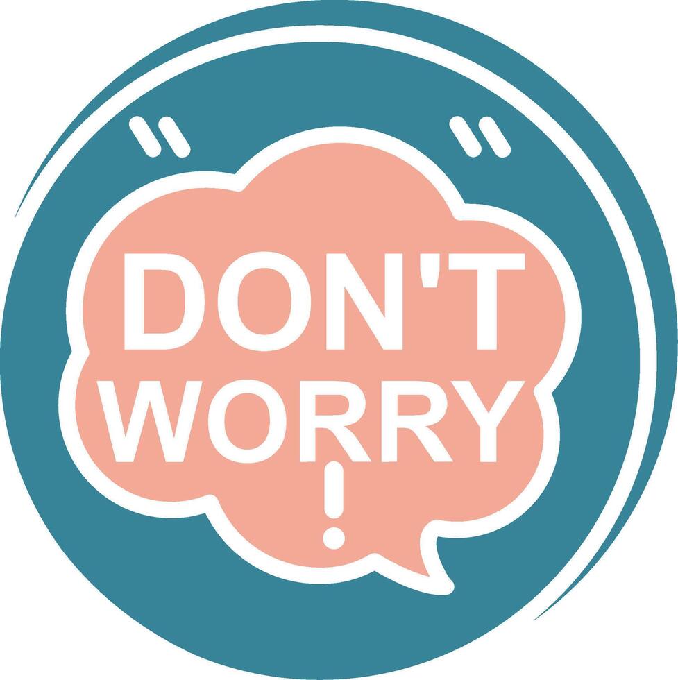 Dont Worry Seamless Line Art vector