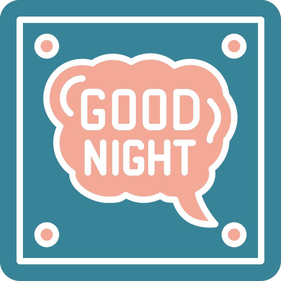 Good Night Bold UI Stamp vector
