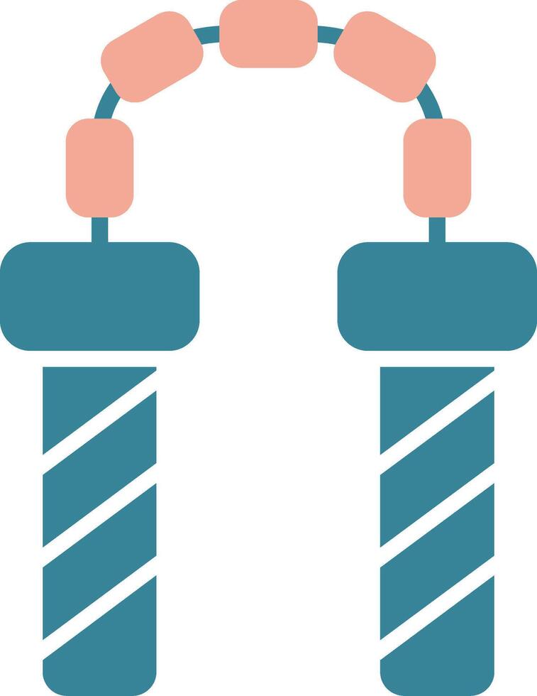 Nunchaku Seamless Visual Pattern vector