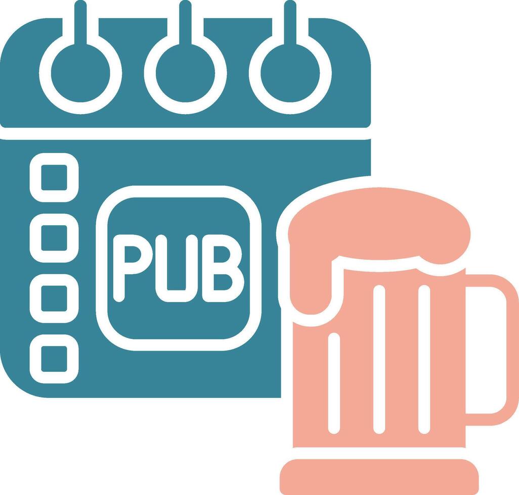 Pub Colorful Core Icon vector