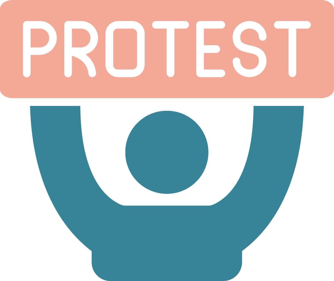 Protest Simplified Style Glyph vector
