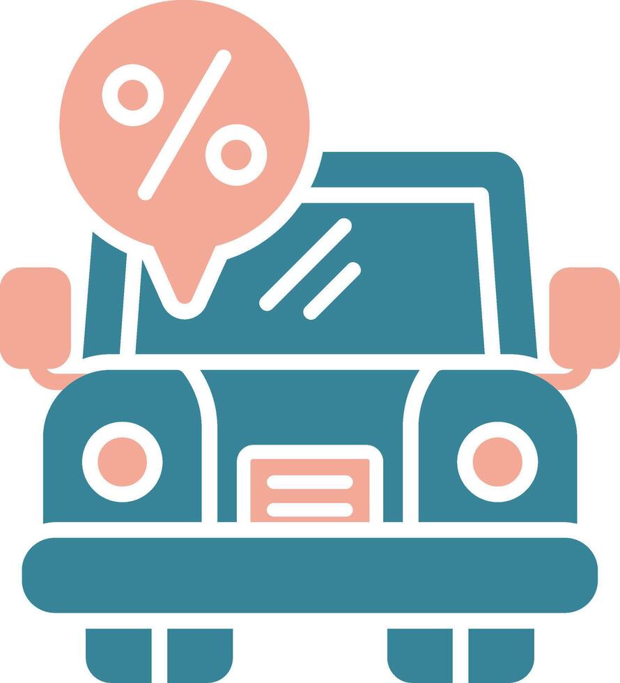 Car Discount Neon App Emblem vector