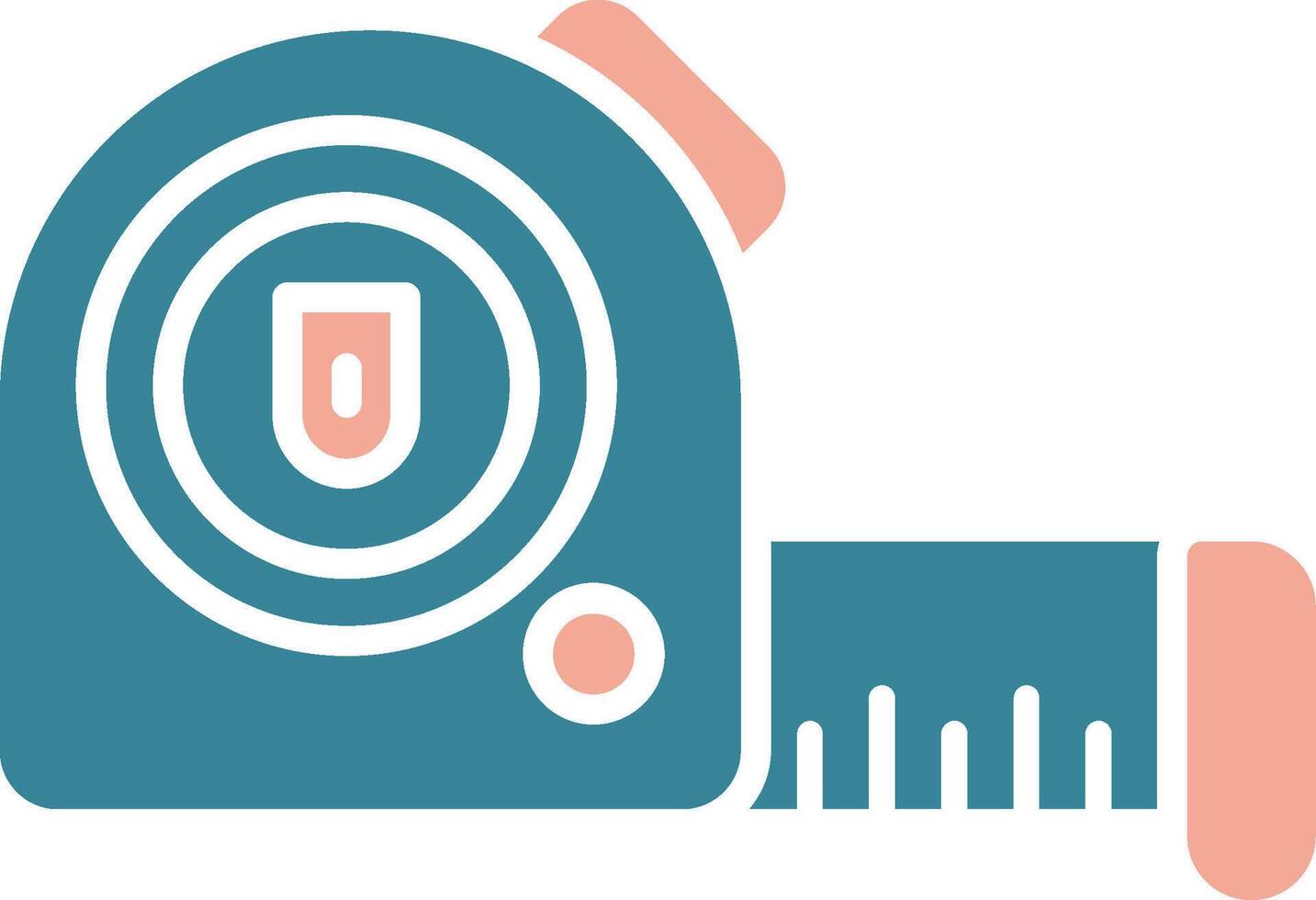 Measuring Tape Simplified Tech Element vector