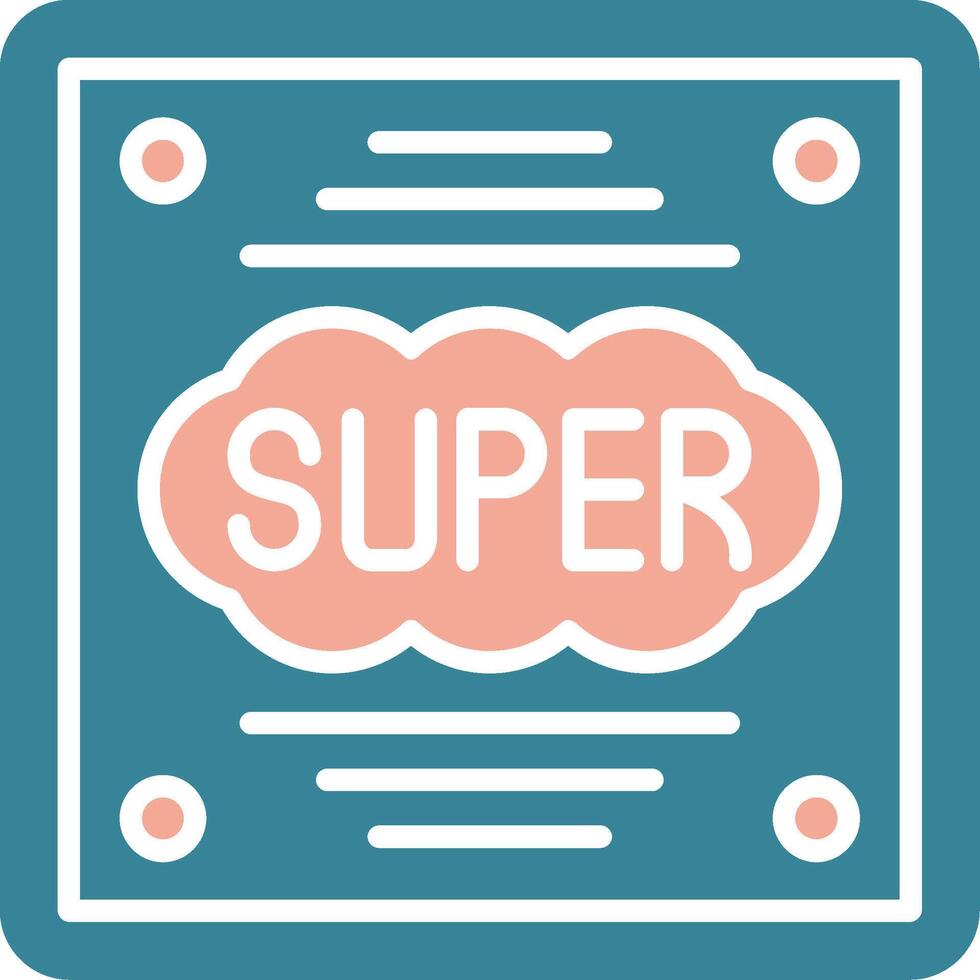 Super Virtual Core Icon vector
