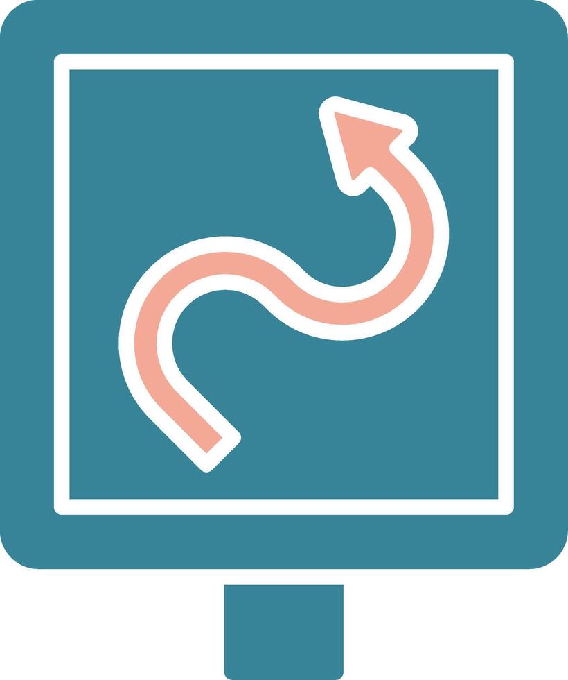 Curves Neon App Emblem vector