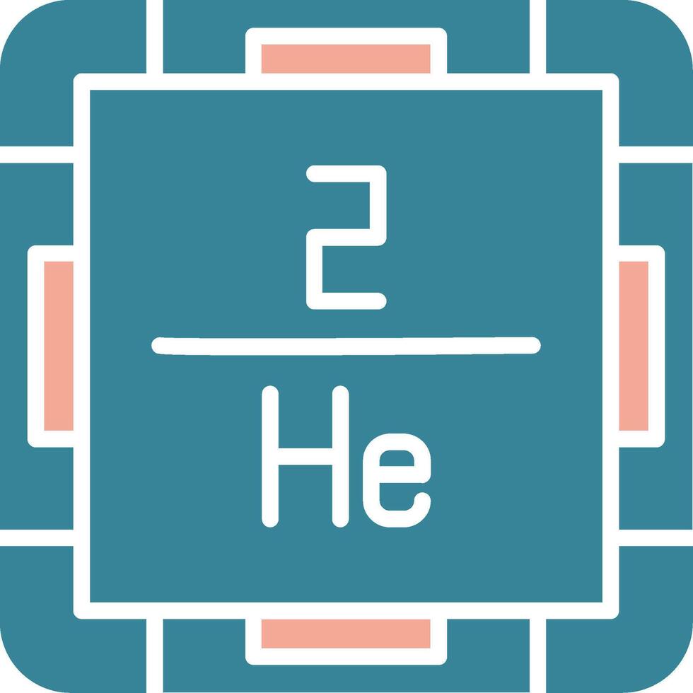 Helium Colorful Core Icon vector