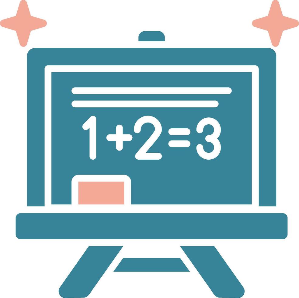 Chalkboard Simplified Line Art vector