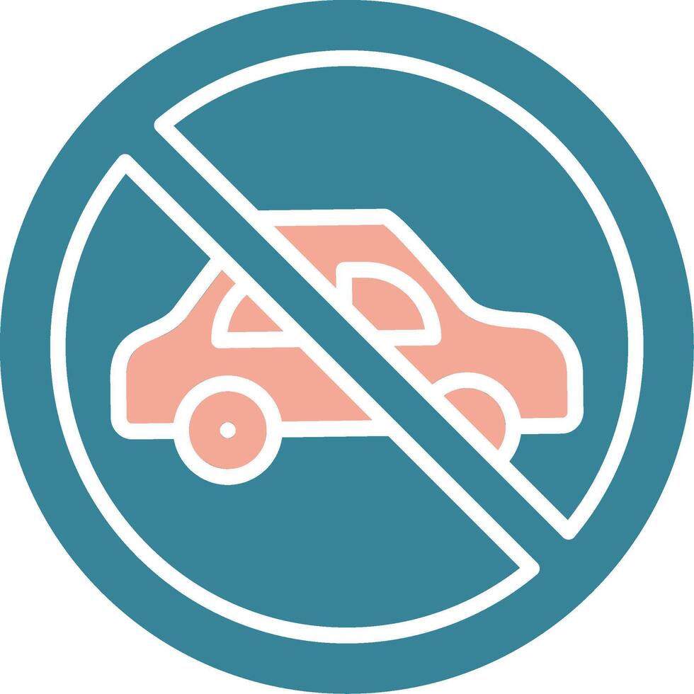 No Parking Vibrant UI Token vector