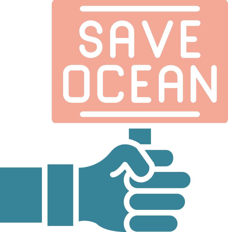 Save Ocean Interactive Graphic Module vector