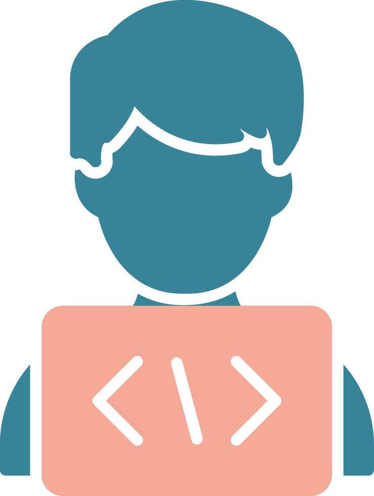 Programmer Vibrant Digital Mark vector