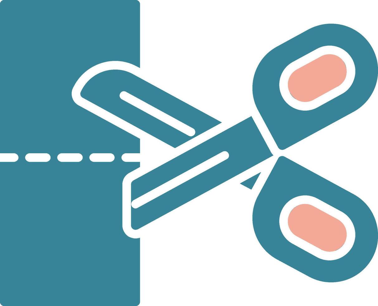 Scissors Neon System Element vector