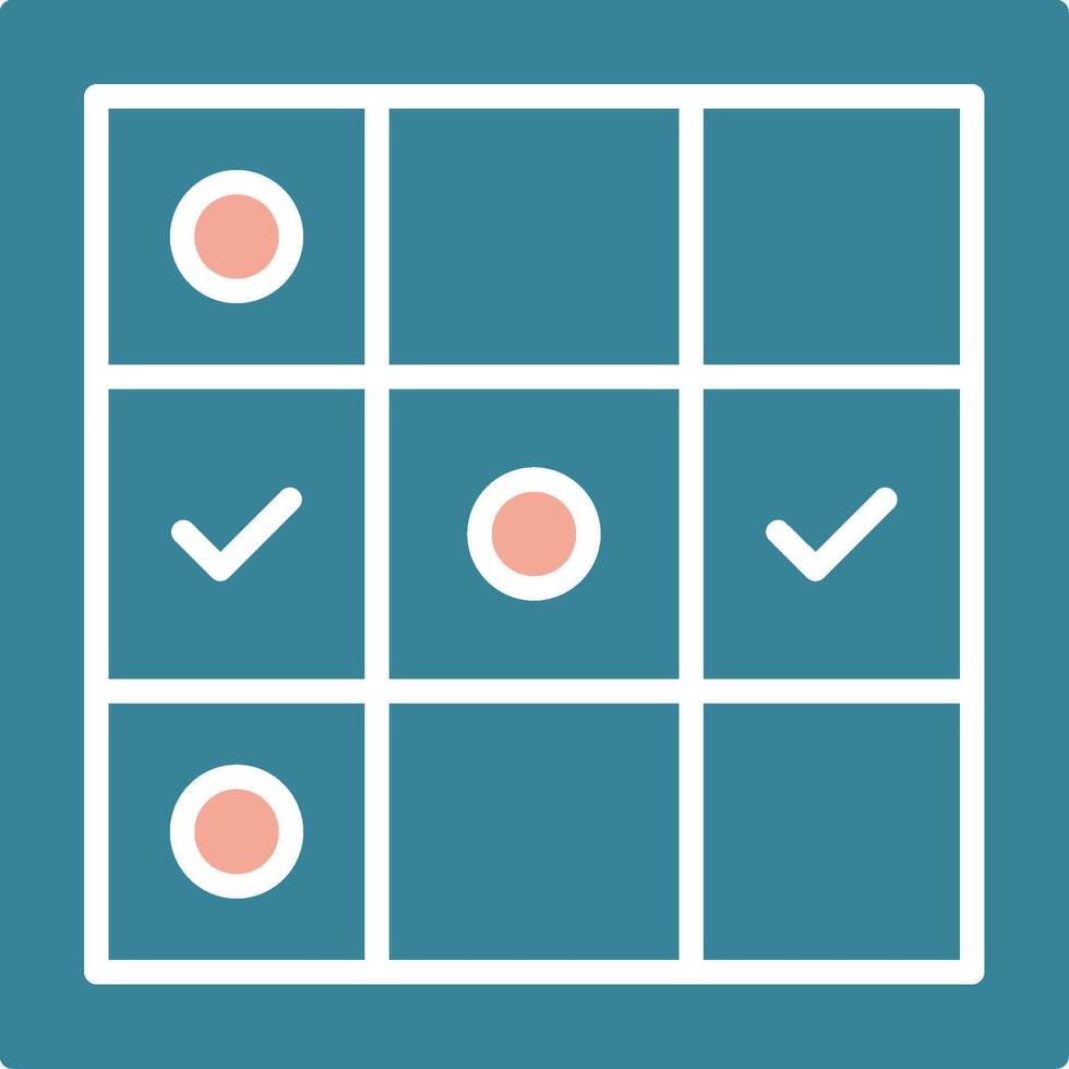 Tic Tac Toe Futuristic Graphic Module vector