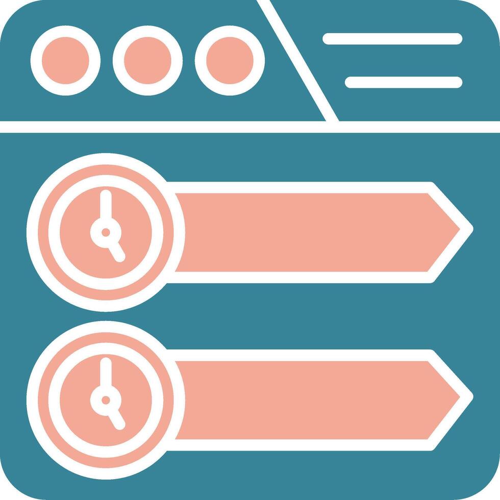 Timeline Futuristic Core Icon vector