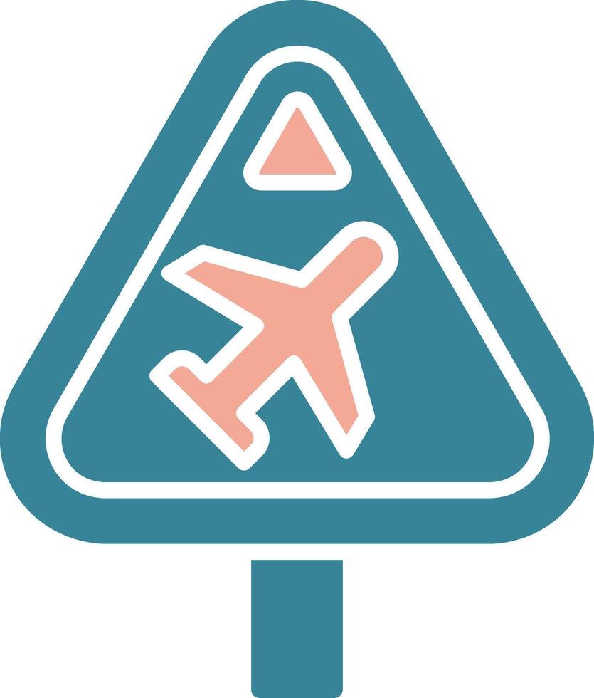 Airport Vibrant Digital Mark vector
