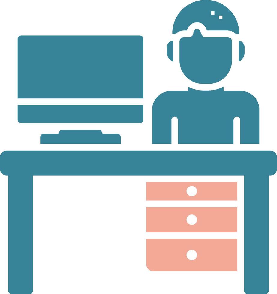 Desk Seamless Line Art vector