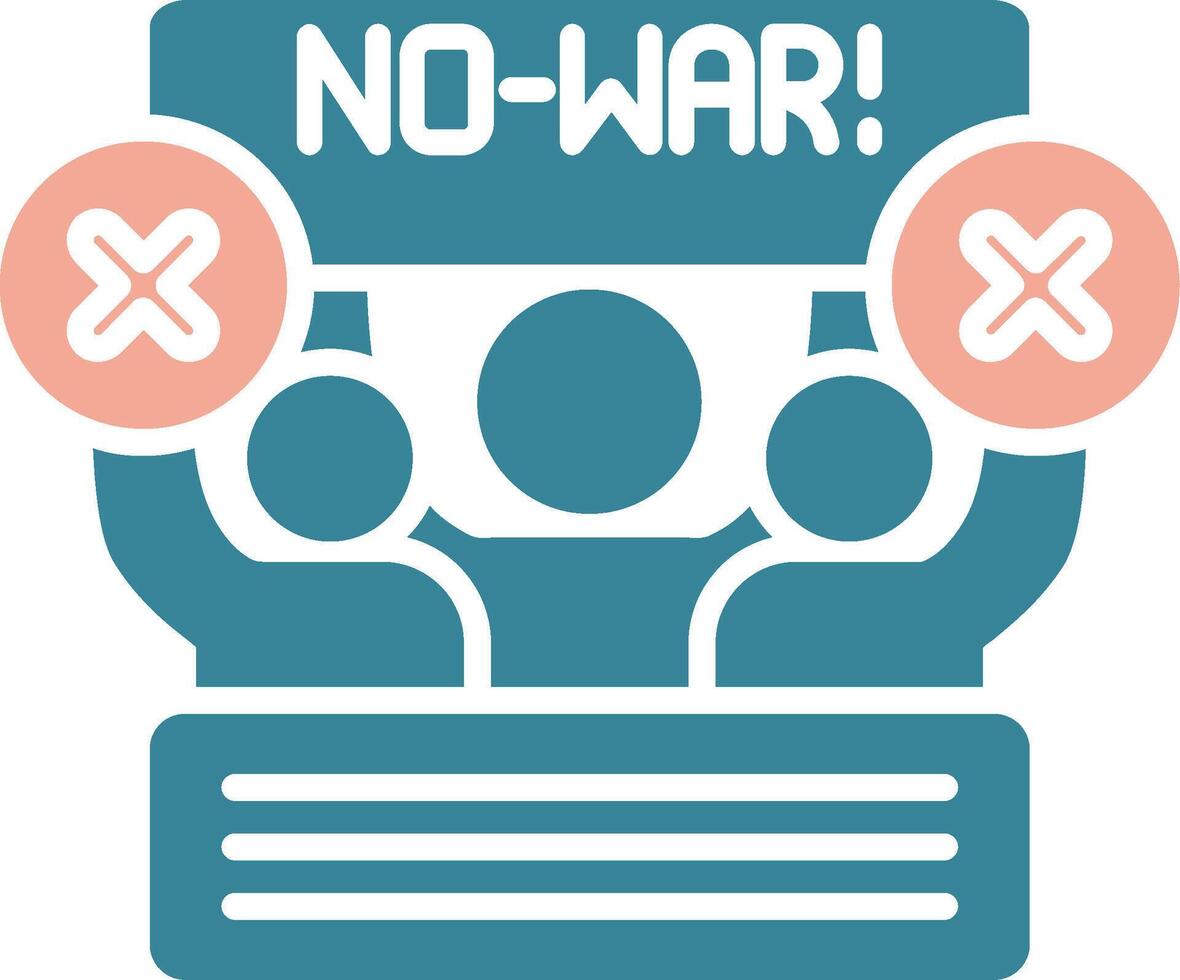 No War Global Core Icon vector