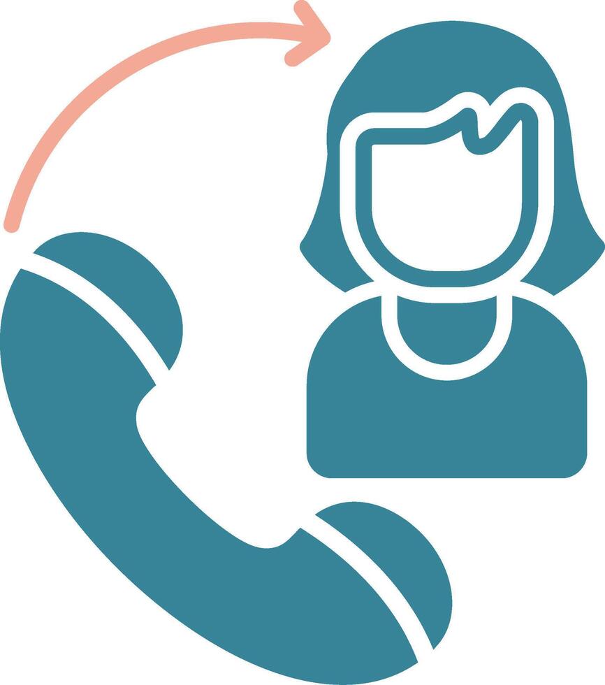 Phone Call Global Core Icon vector