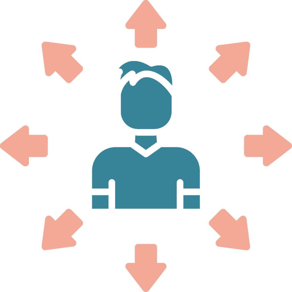 Self Awareness Efficient Flat Badge vector