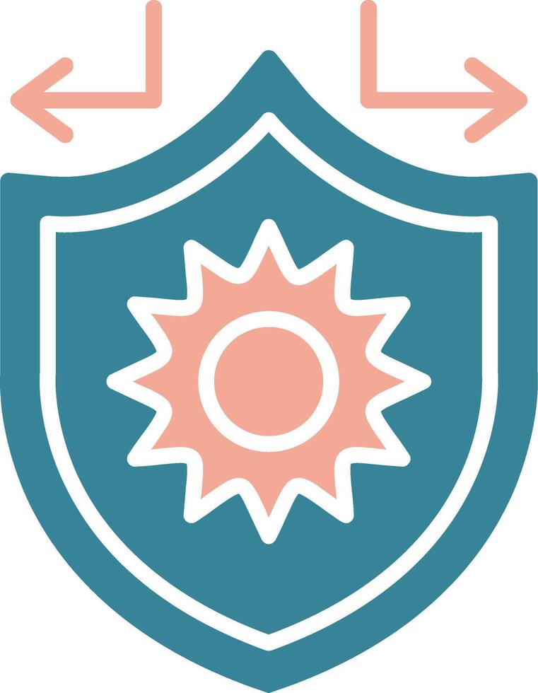 Sun Protection Intuitive Grid Token vector