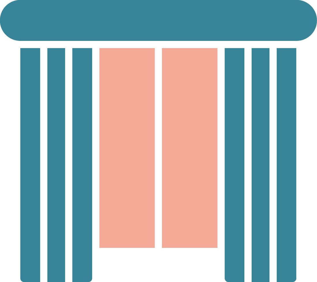 Curtain Neon System Element vector