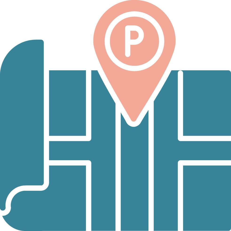 Parking Colorful System Element vector