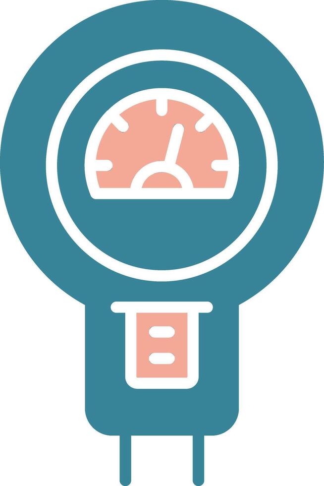 Parking Meter Simplified Style Glyph vector
