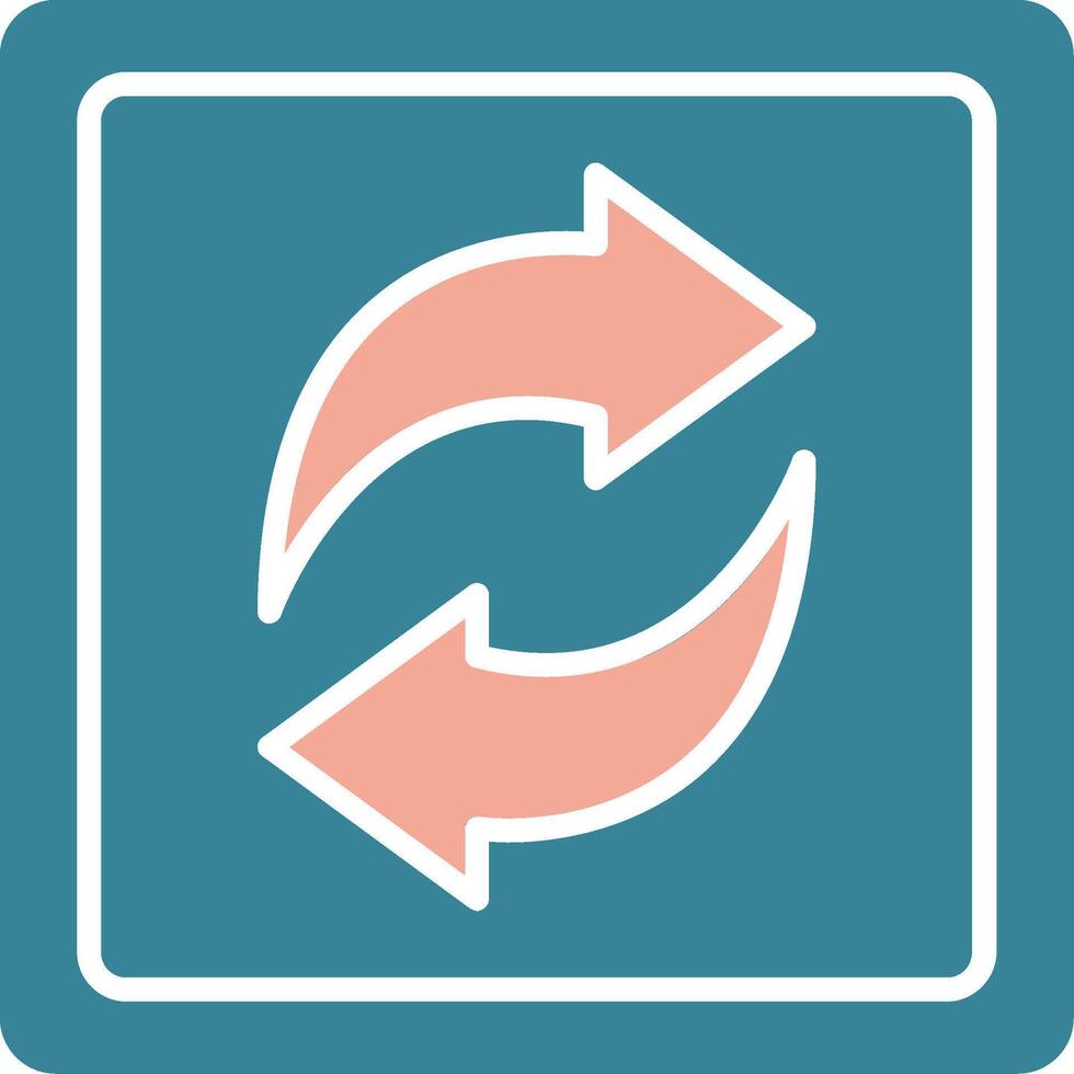 Two Circular Arows Innovative Unit vector