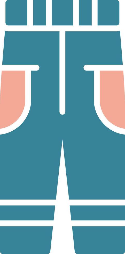 Long Pants Tactile Flat Badge vector