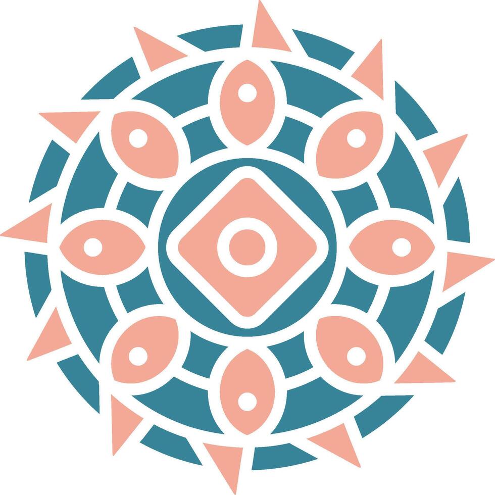 Mandala Premium Web Symbol vector