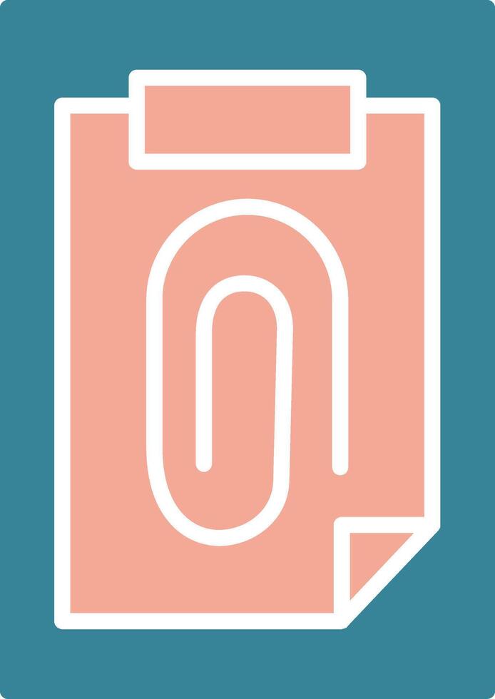 Paper Clip Expressive Symbol Sketch vector