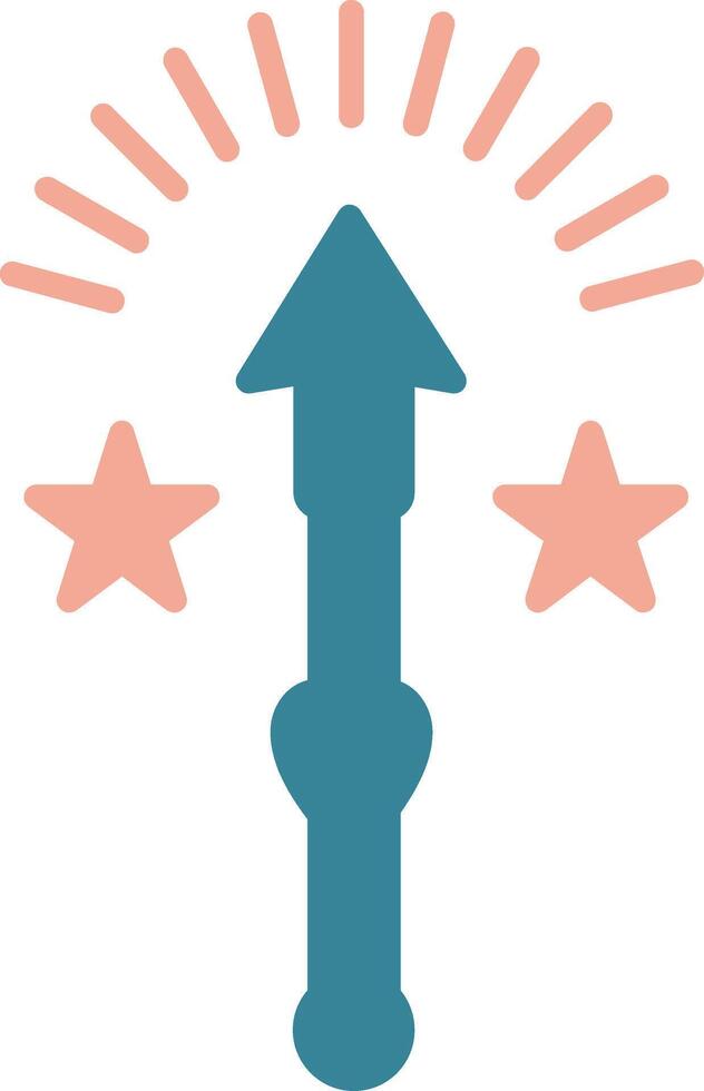 wand Colorful Symbol Sketch vector