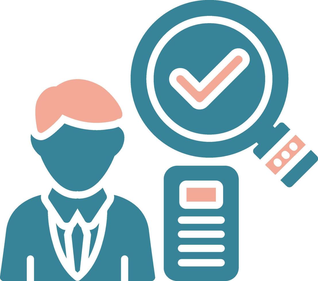 Applicant Crystal Core Icon vector