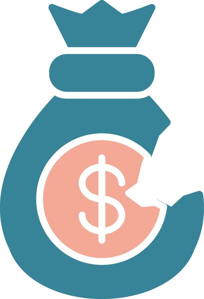 Bankrupt Colorful Line Art vector