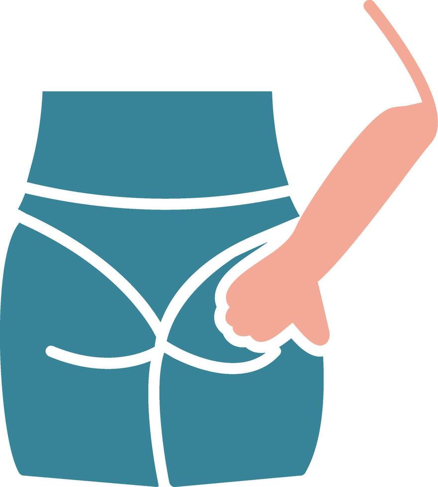 Buttocks Futuristic UX Form vector
