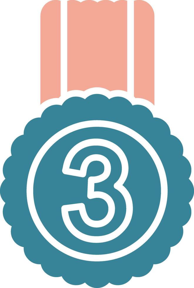 3rd Prize Bold UI Stamp vector