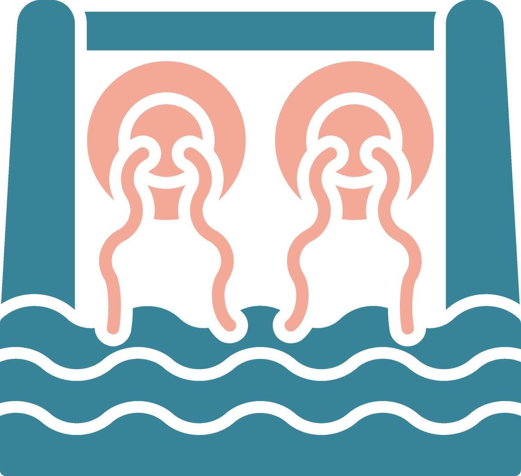 Dam Efficient Flat Badge vector