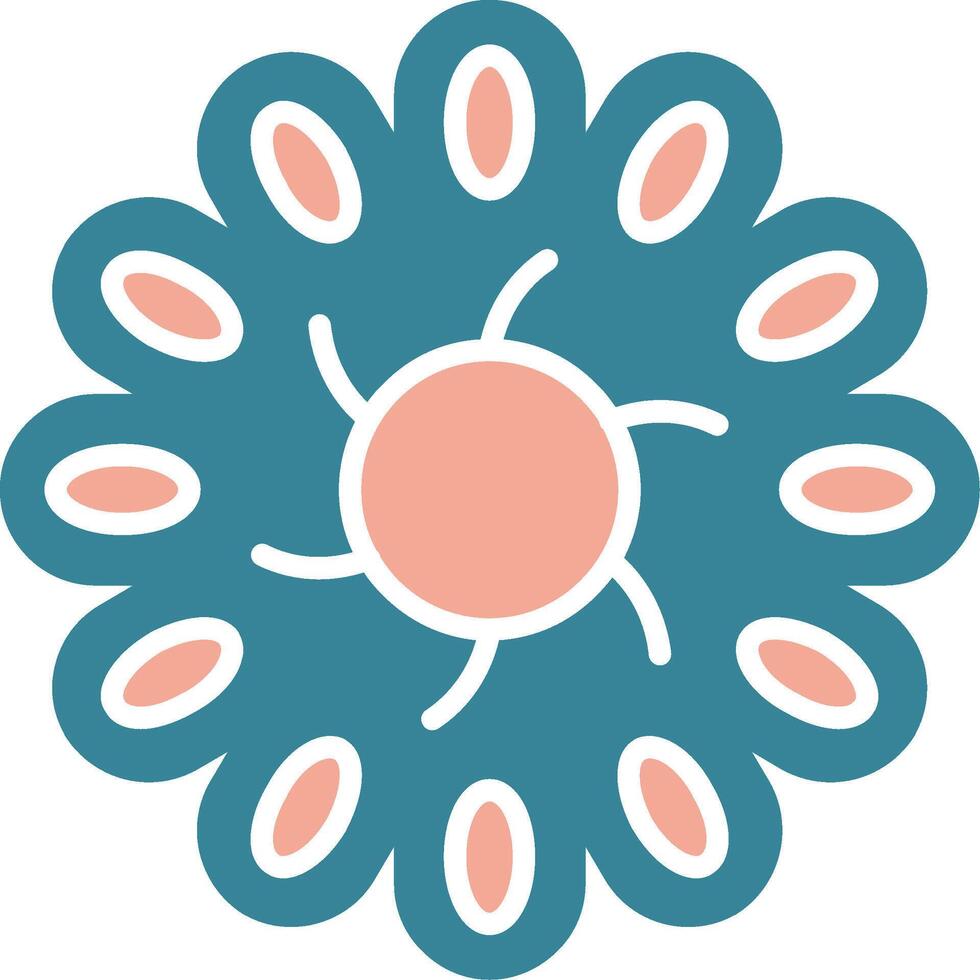 Flower Bold UI Stamp vector