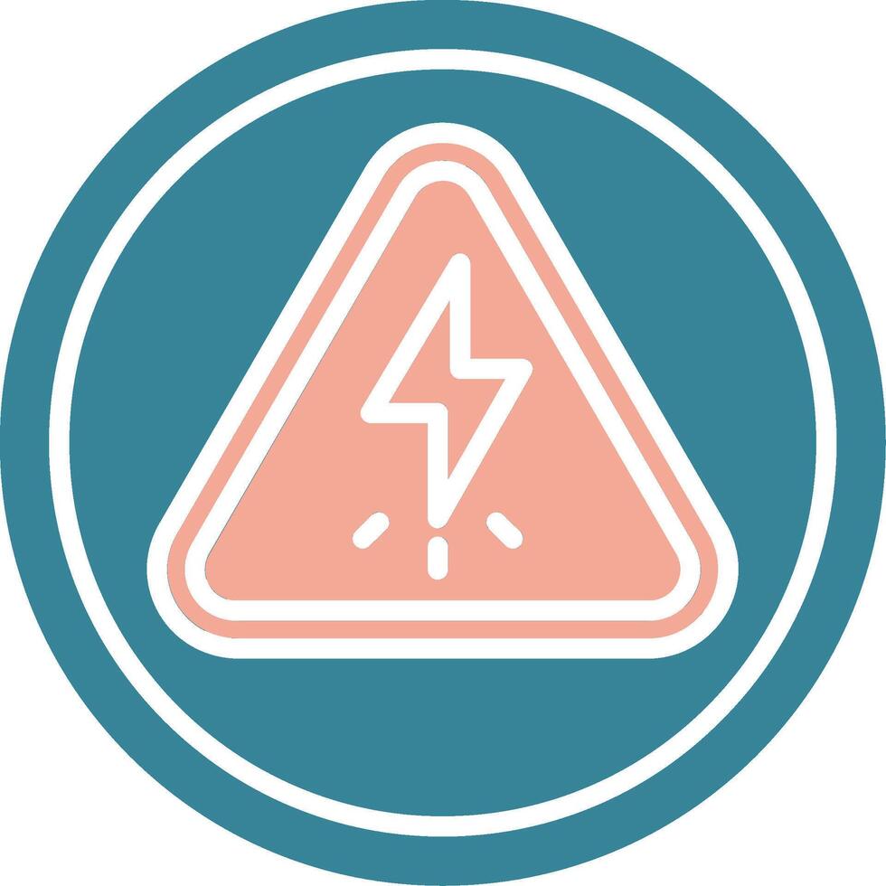 High Voltage Simplified Style Glyph vector