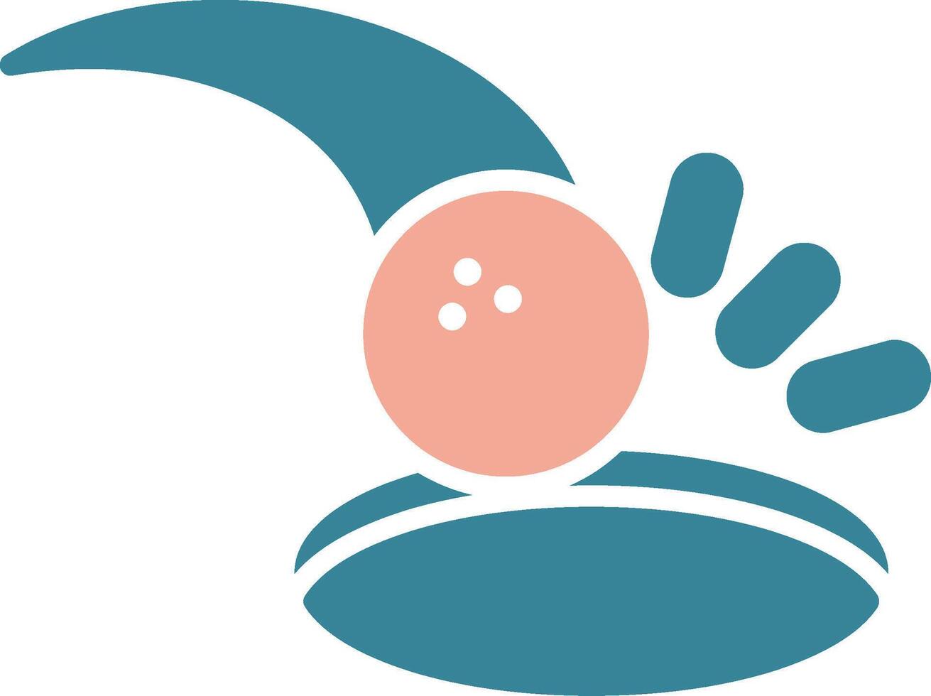 Golf Hole Seamless Core Icon vector