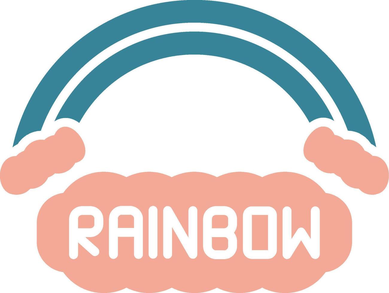 Rainbow Simplified UX Display vector