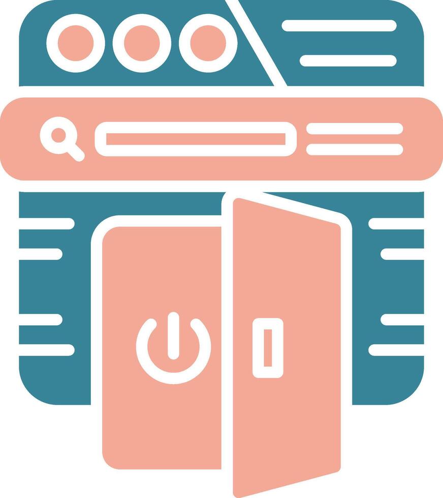 Log Out Simplified Line Art vector