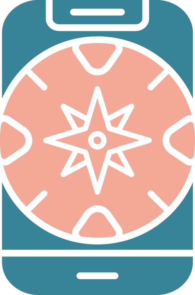 Compass Seamless Digital Mark vector
