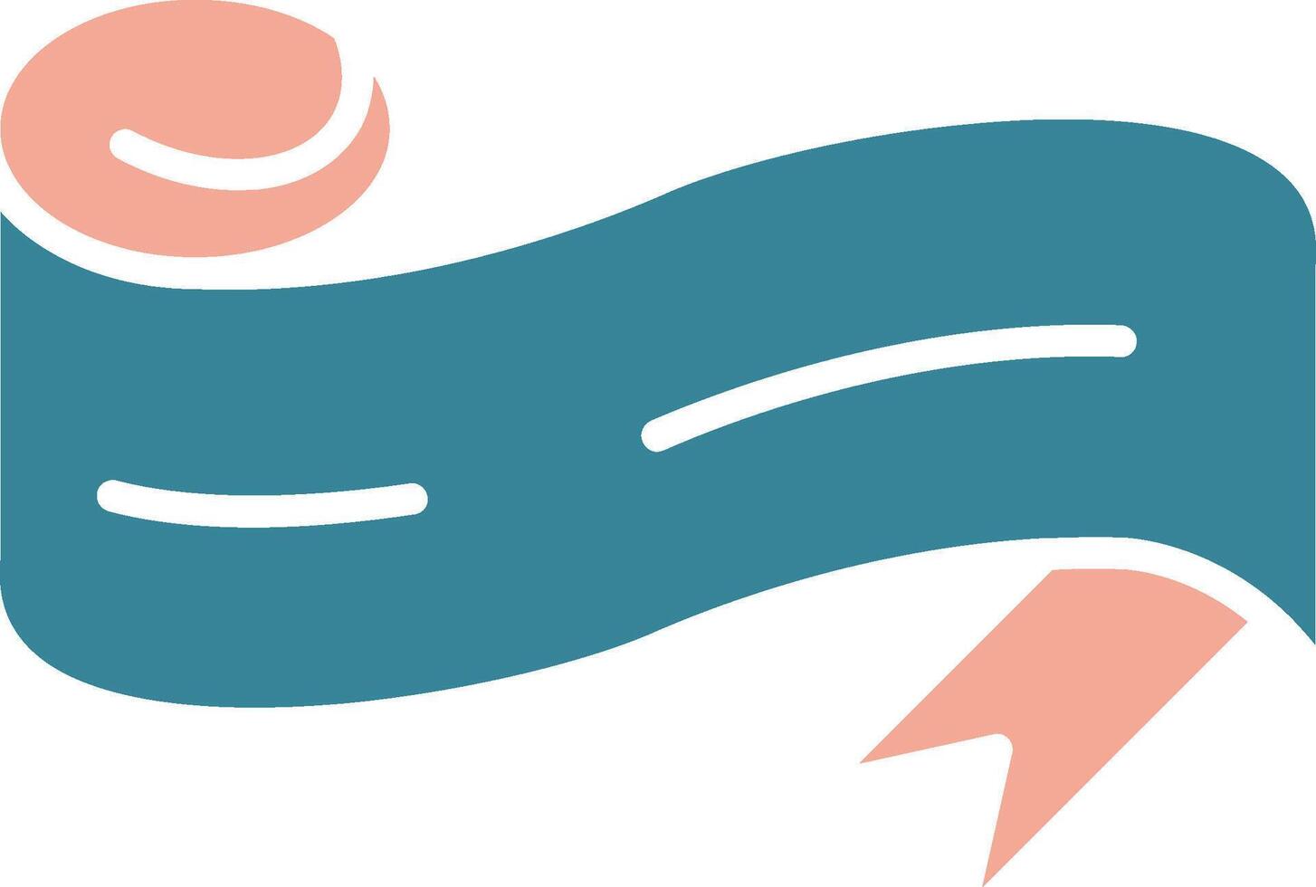 Folded Ribbon Vibrant UX Form vector