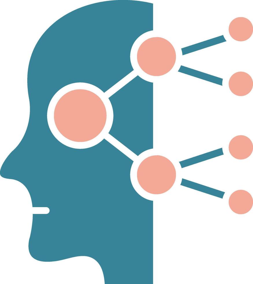 Neural Network Crystal App Emblem vector