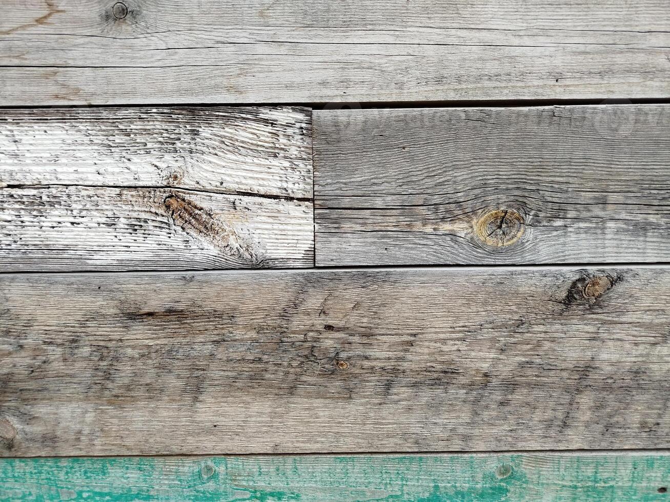 Worn wooden planks of background photo