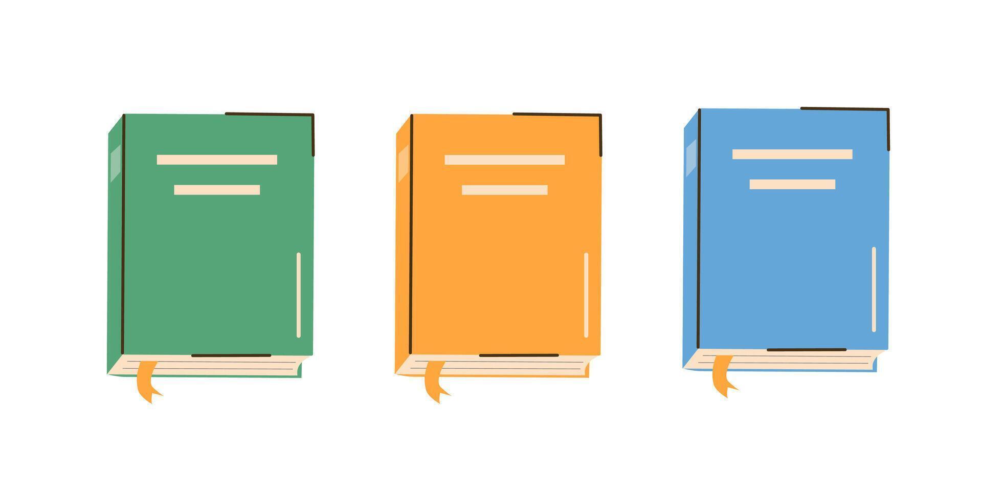 set of books vector