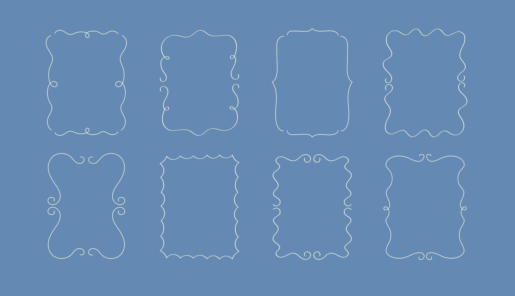 Minimalist coquette borders. vector
