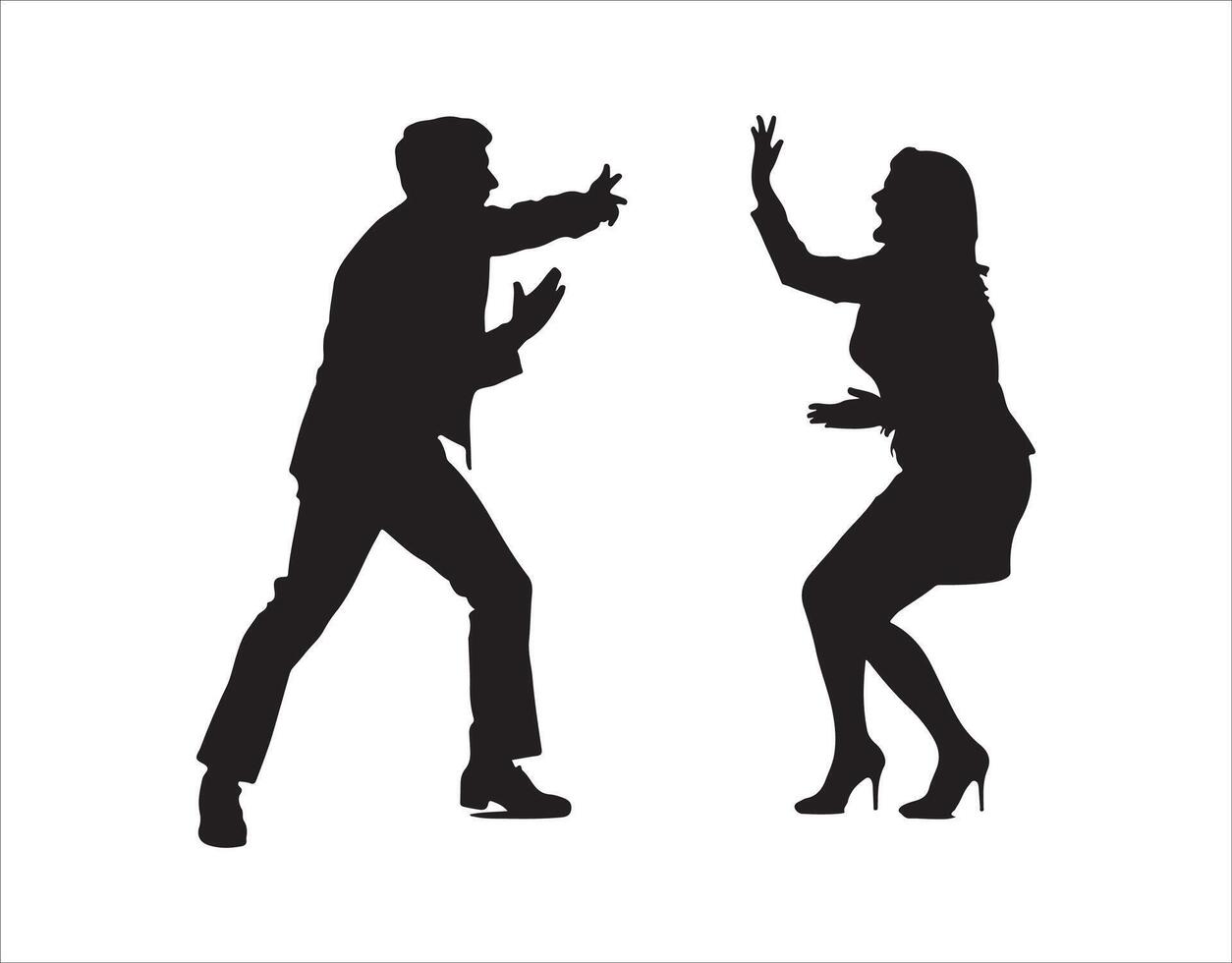 A couple is in the middle of an argument vector