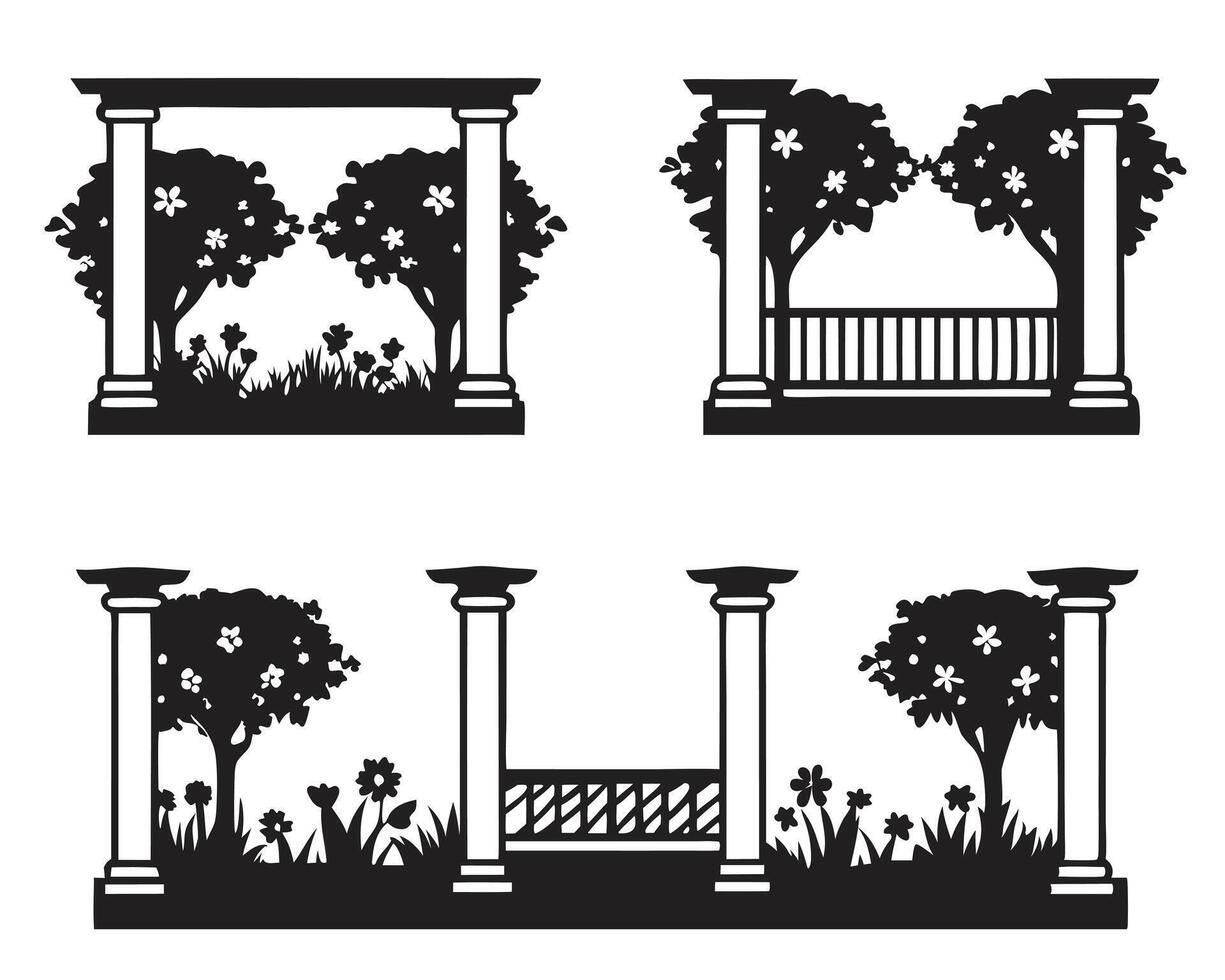 Ancient Greek column architecture illustration, a classical stone pillar design vector